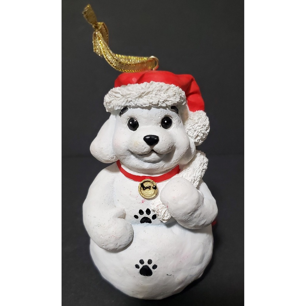 Vintsge PETSMART Luv-A-Pet Chrisrmas Ornament 2001 Limited‎ Edition Snow Puppy